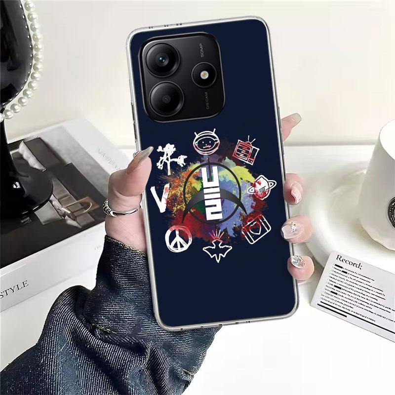 Band U-U2 Rock Soft Phone Case For Xiaomi Redmi Note 15 14 14S 13 12 Pro Plus 12S 11 11S 11E 10 10S 11T 5G Fundas Coque Redmi No