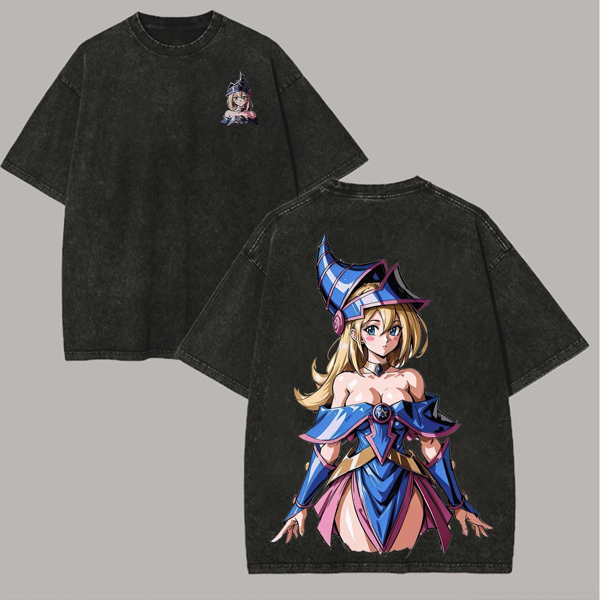 

Yu-Gi-Oh! Anime Lover Washed T-shirt Year round clothing high quality personality Clothes Plus Size Unisex New Model Couples tee L