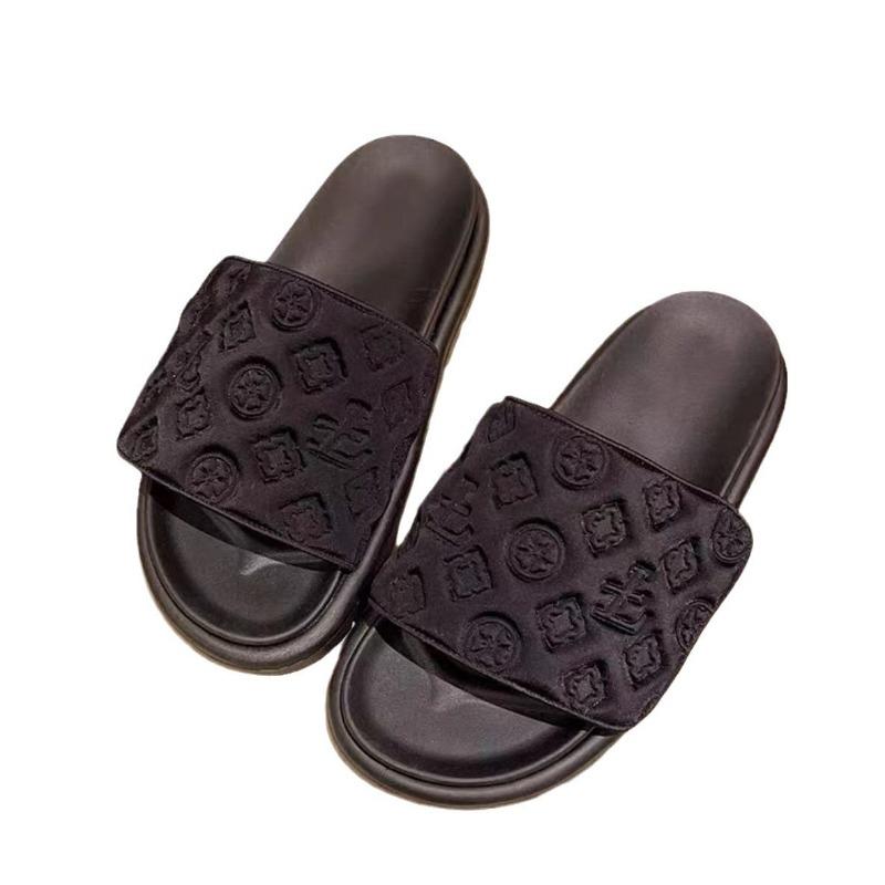 Slippers women's summer wear Velcro muffin relief platform slippers fashionable versatile casual sandals