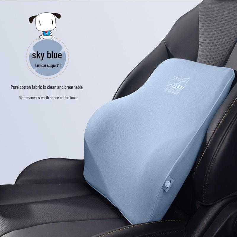Podpórka lędźwiowa pod oparcie fotela samochodowego - Pianka z pamięcią kształtu, Uniwersalne dopasowanie na wszystkie pory roku