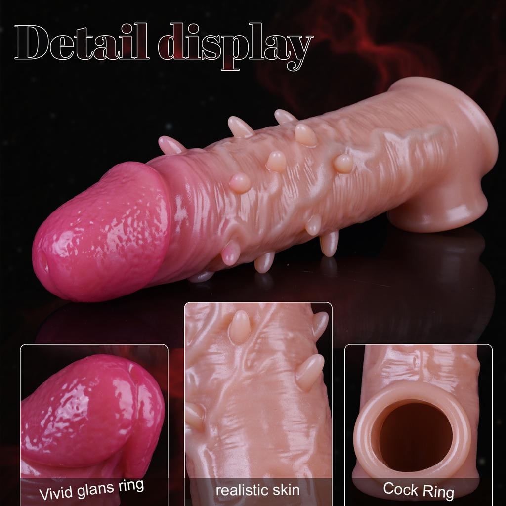 Cock Penis Ring Silicone Enlarge Sleeve Lock Semen Sex Toys For Men Delay Ejaculation Sex Products