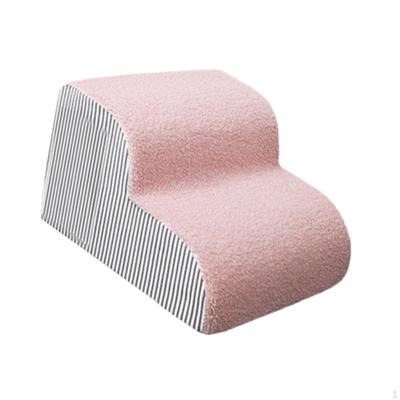 Dog Stairs Pet Steps High Density Foam Ladder for Cats with Removable Cover Ramp