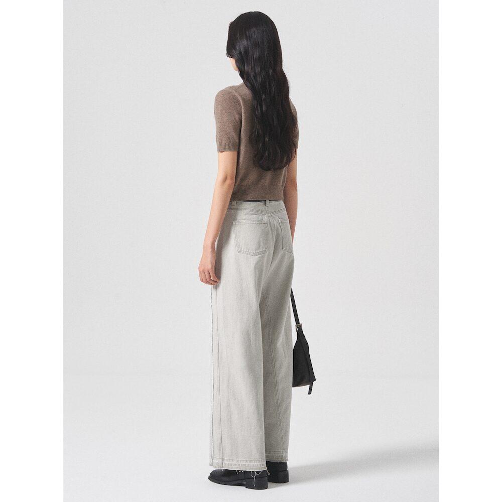 8SECONDS Cut-Out Damage Denim Light Gray