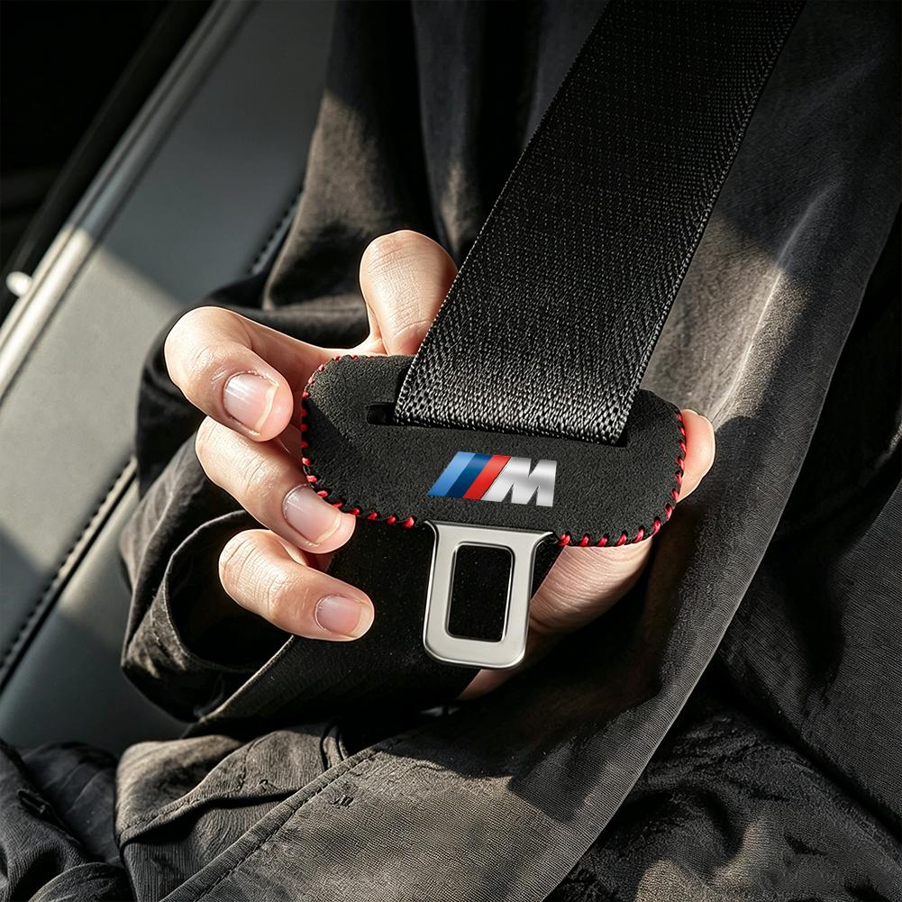 Car Seat Belt Buckle Suede Protective Cover, Prevents Scratches & Rattling Noise For BMW G80 G06 G07 G42 G14 G15 G16 F82 Sticker 6YS3G