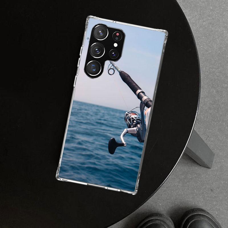 Carp Fish Fishing Rod Hook Phone Case Cover for Samsung Galaxy S26 S25 Edge S24 S23 Ultra S22 Plus S21 FE S20 + Art Customized F