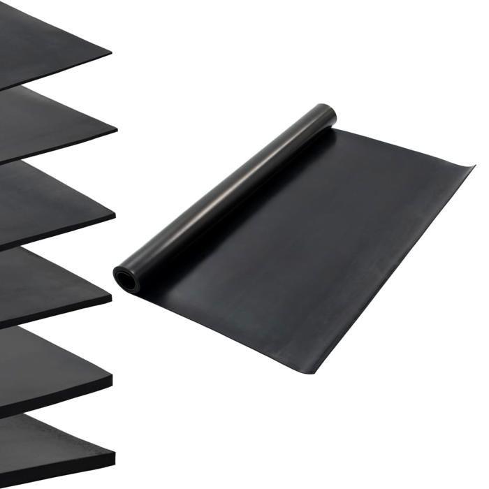 VidaXL Tapis Revêtement de Sol Intérieur Maison Garage Bureau Atelier Salle de Sport Caoutchouc Antidérapant 1,2x2 m 4 mm 143961