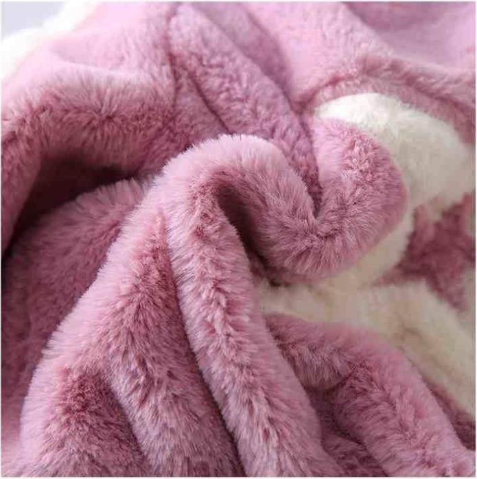 Autumn Winter Thick Warm Girls' Jacket Corduroy Star Hooded Sweater Sleeve Plus Velet  Kids Outerwear Teenager Windbreaker Coat