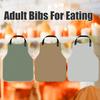 Neperšlampamas prijuostė senjorams, suaugusiųjų valgymo prijuostė pagyvenusiems žmonėms su kišenė, reguliuojama, daugkartinė, valgymo prijuostė neįgaliesiems