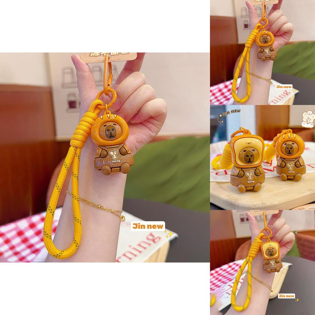 Caribia Capybara Keychain With Resin Material For Backpack Decor And Gift