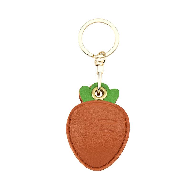 Bamen Bug Club Cartoon Access Control Card Leather Case Keychain Creative Cute Girl Key Pendant Bag Hanging Personalized Gifts