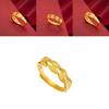 Modern Gold-plated Wheat Spike Ring Adjustable Design For Fashion-forward Women