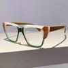 Oversized Eyeglasses Frames  Stylish New in Multicolor Spectacles Trendy Fashion Non-prescription Women Eyeglasses