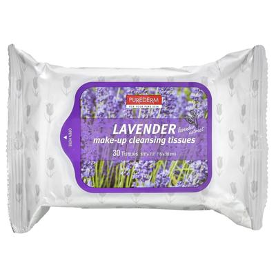 Make-up-Entferner-Tücher, Lavendel, 30 Tücher