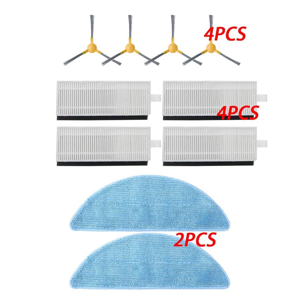 Side Brush + Filter + Mop + Roller Brush for Mamibot Exvac660 Robot Vacuum Cleaner Accessory Replacement Kit
