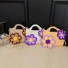 Soft Cottontextured Small Shoulder Bag With Flower Design For Daily Wear