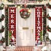 Merry Christmas Door Banner Decoration 2026 Christmas Decor for Home Xmas Hanging Ornaments Navidad Noel Gifts New Year 2026