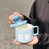 Stitch Ceramic Mug with Lid