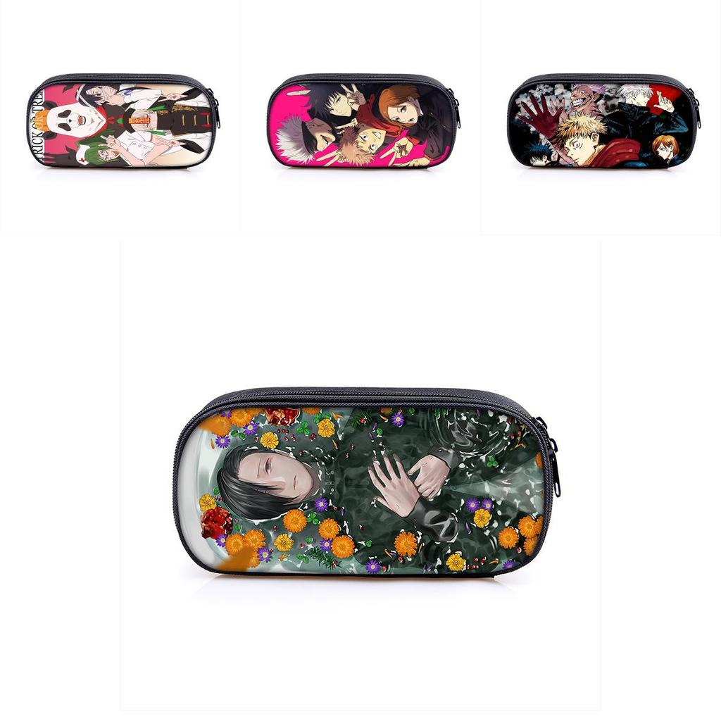 Jujutsu Kaisen Pencil Box With Large Capacity For Students And Makeup Essentials