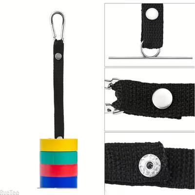 1/4pcs Electrical Tape Holder Adjustable Tape Waist Hanging Tool with Hook For Tool Belt Bag Accessories Electrician Black