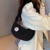 Fashion cloud bag simple shoulder armpit bag niche personality pleated hand bag trend