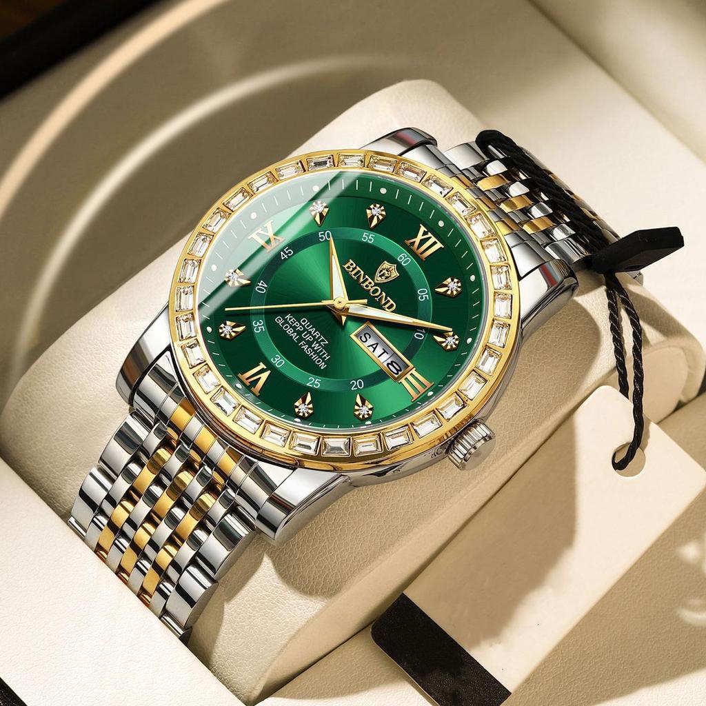 Fashion Quartz Wristwatches Gold Clock Men Luxury Watch Casual Business Analog Watches Relogio Masculino