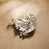 Blue crystal sailing ship brooch for ladies and gentlemen, coat pin, accessory for decoration