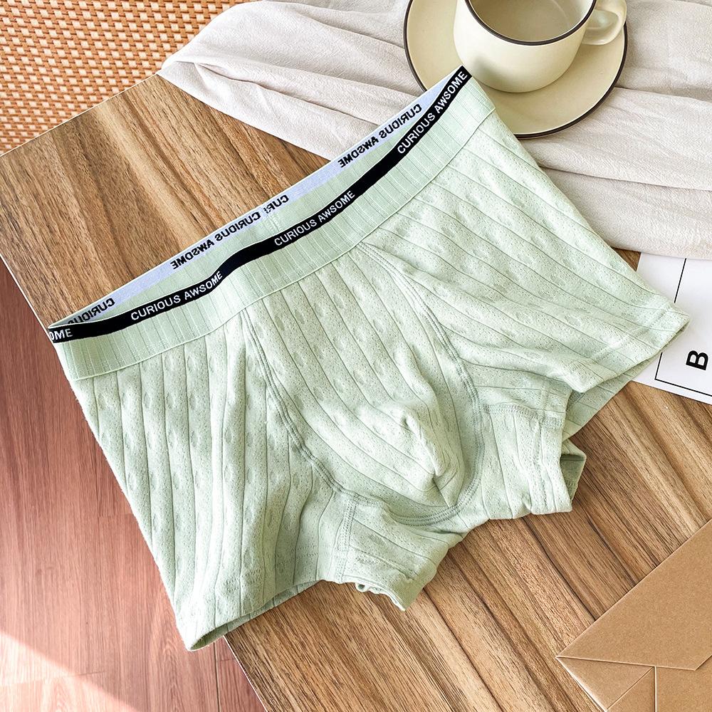 7A Antibacterial Men'S Underwear Pure Cotton Breathable Shorts Head Four-Season Boxers Boxers Sexy Anti-Clip Hip Shorts