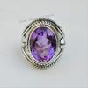 925 Sterling Silver Amethyst Ring, Purple Gemstone Ring, February Birthstone Ring, Handmade Ring, Oval Amethyst Designer Ring, Promise Ring