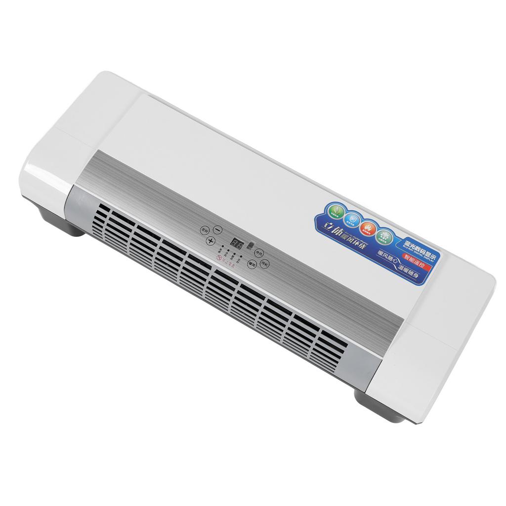 Wandmontierte Heizung, natürlicher Wind und warmer Wind, Heizung, doppelter Verwendungszweck, Ganzjahres-Timer, Fernbedienung, 40 Sq