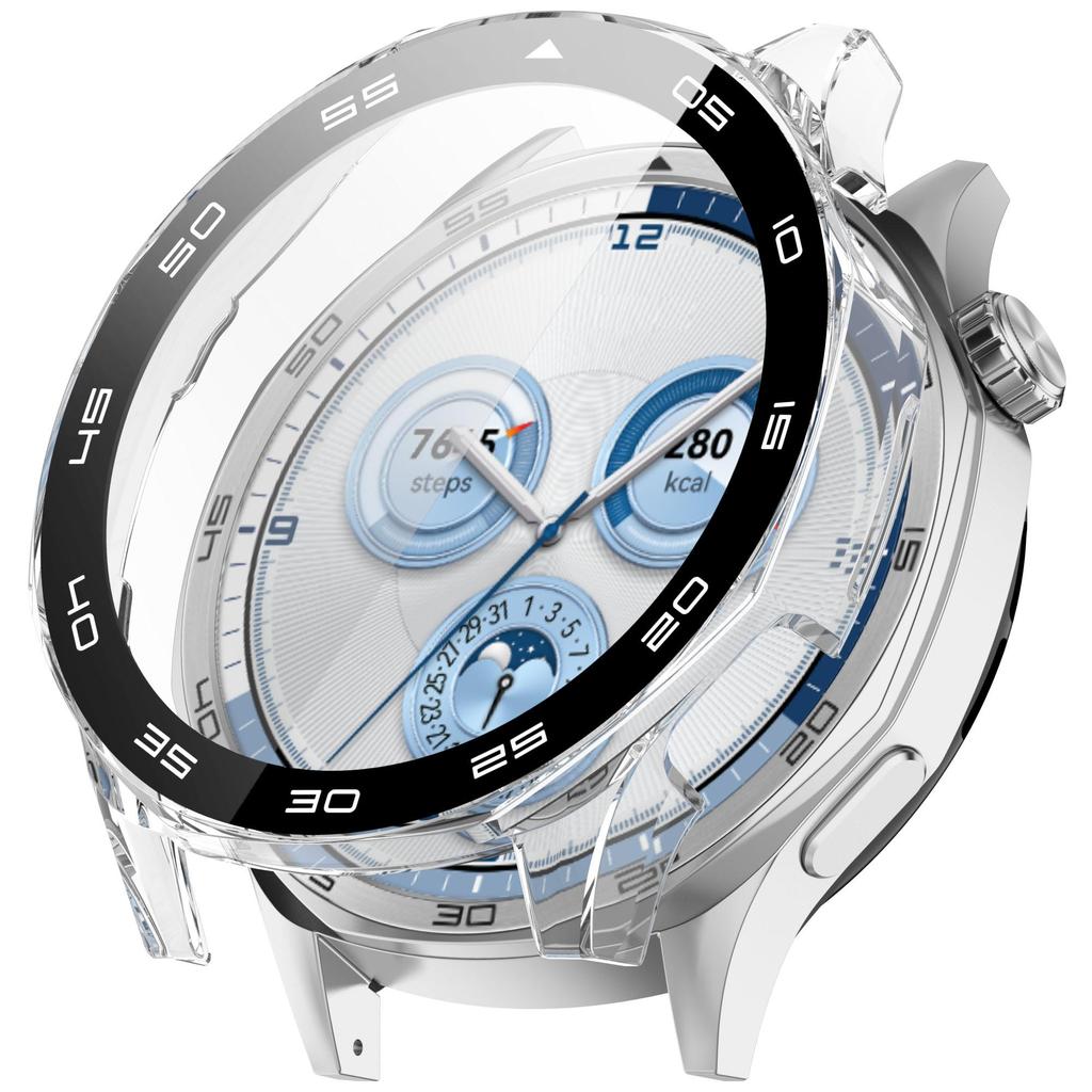 Ochranné pouzdro na PC + tvrzené sklo pro Huawei Watch GT5 46mm celoobrazovkové ochranné pouzdro Shell Bumper Cover
