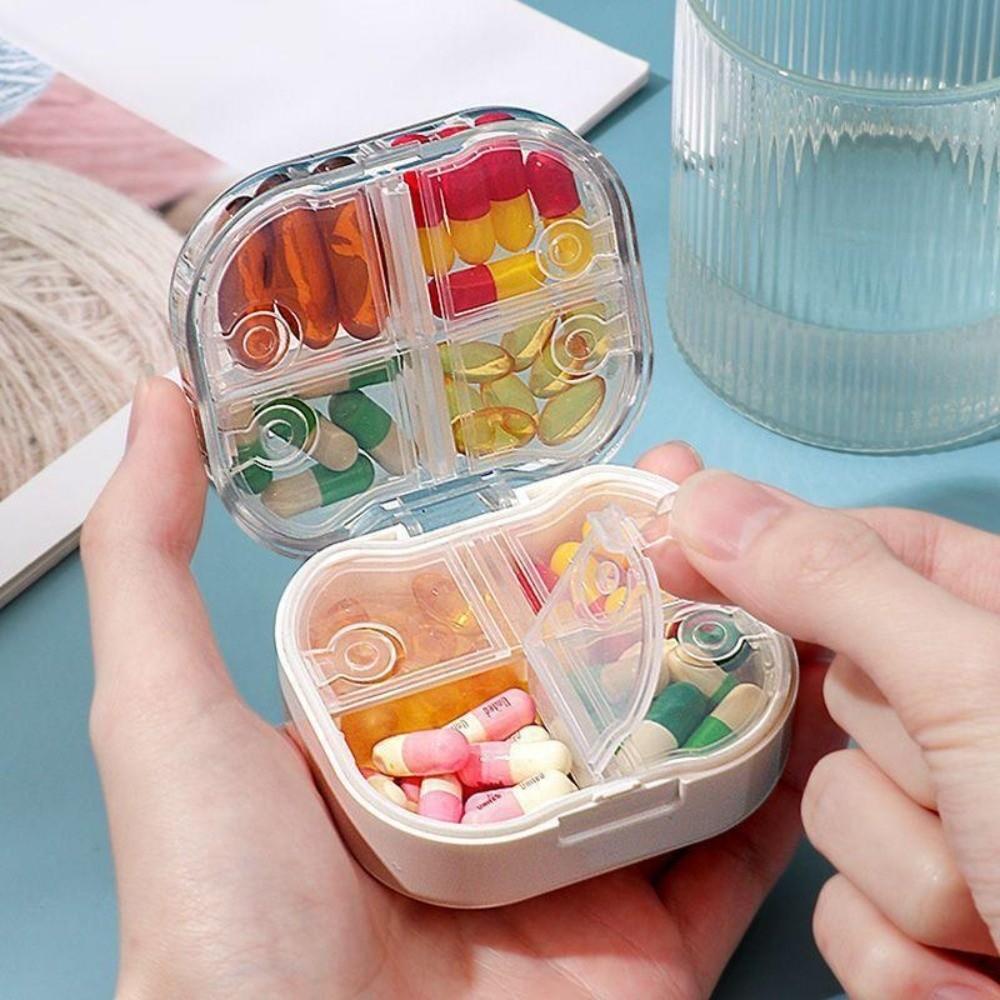 8 Compartments Pill Box Portable Pill Case Square Pill Organizer Travel
