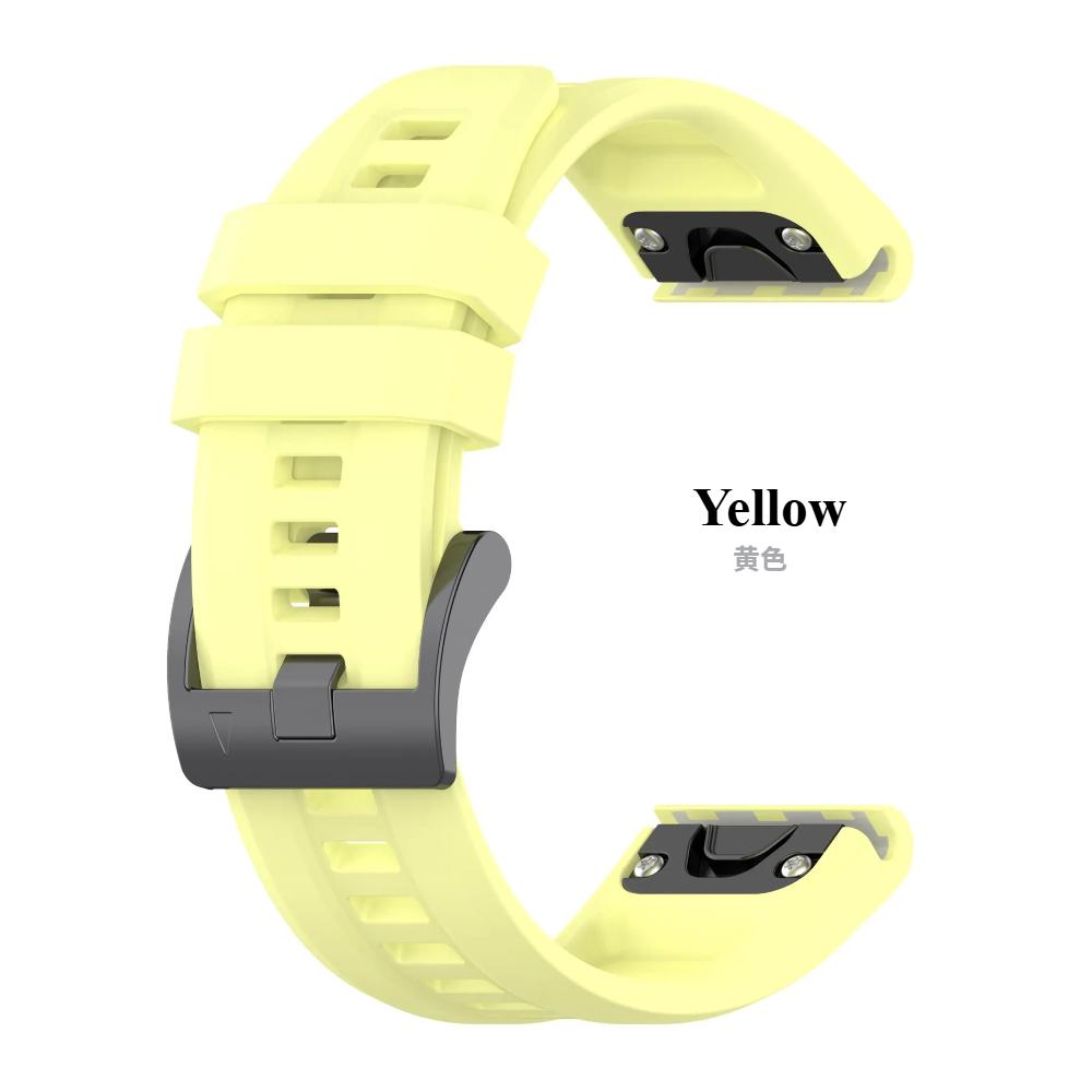 26mm 22mm 20mm QuickFit Silicone Strap For Garmin Fenix 8/Tactix 8/Enduro3/Fenix E 7X Bracelet Wristband Forerunner 965/955 Band