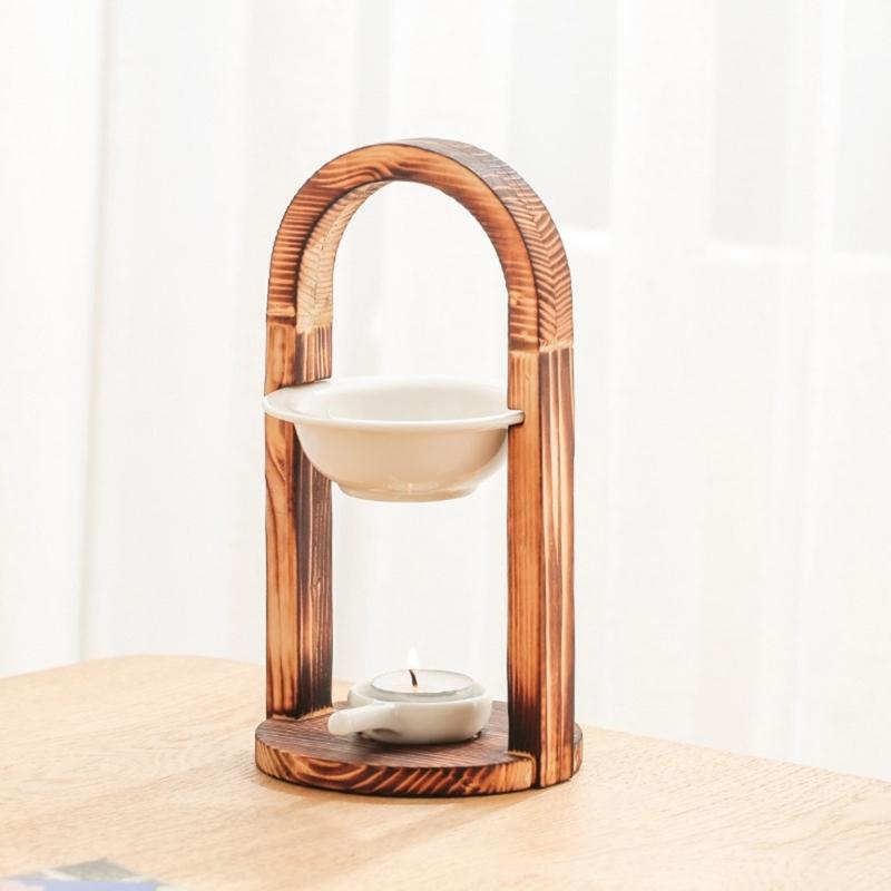 Portacandele a lumino in ceramica, Bruciatori a olio per olio profumato, Scaldacera a lumino Decorazione Camera da letto, Arredamento Soggiorno