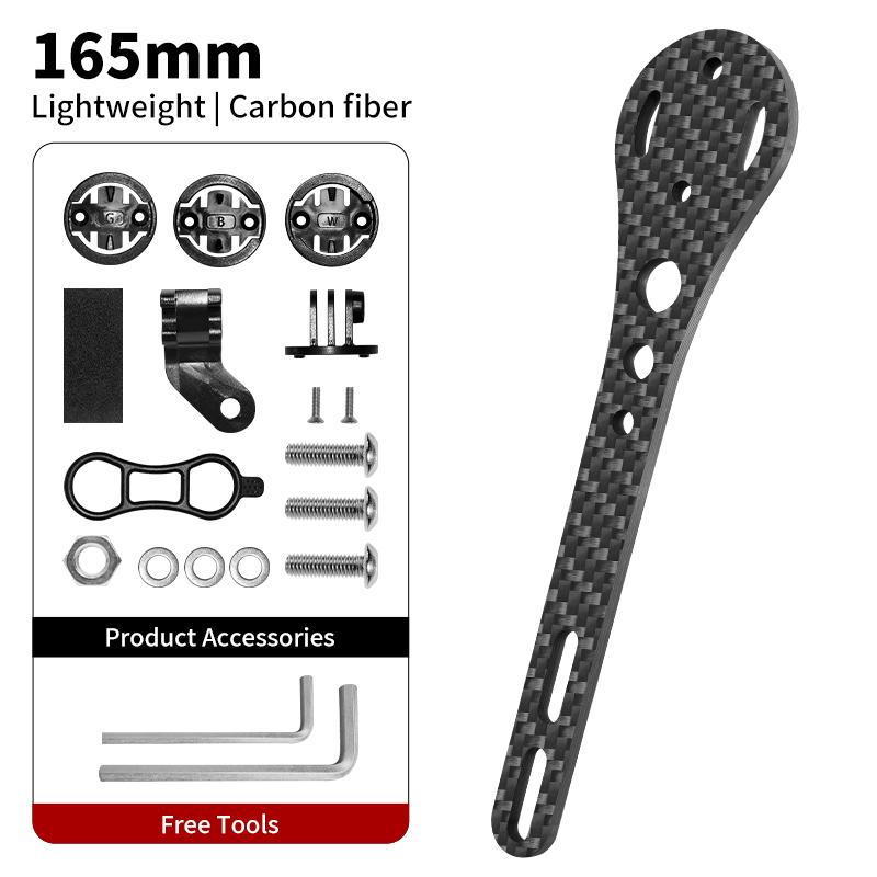 BUCKLOS Bike Computer Mount Carbon Fiber Ultralight Bicycle Speedometer Bracket for Gramin Road Cycling GPS Holder for Bryton