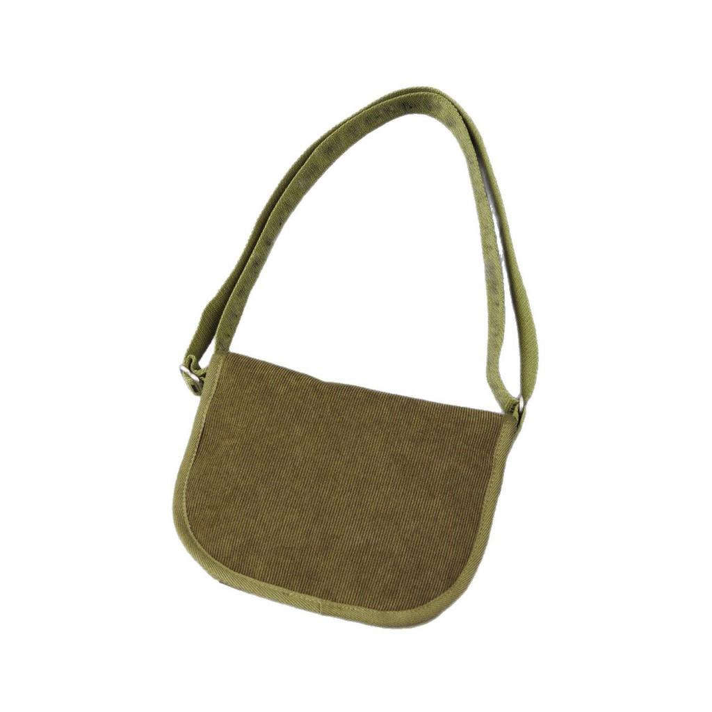 Retro Canvas Saddle Shoulder Bag - Women's Underarm Hobo Style