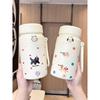Large Capacity Thermos Cup for Girls with Tea Infuser, Cute Office Tea Cup, High-Looking Portable Student Water Bottle