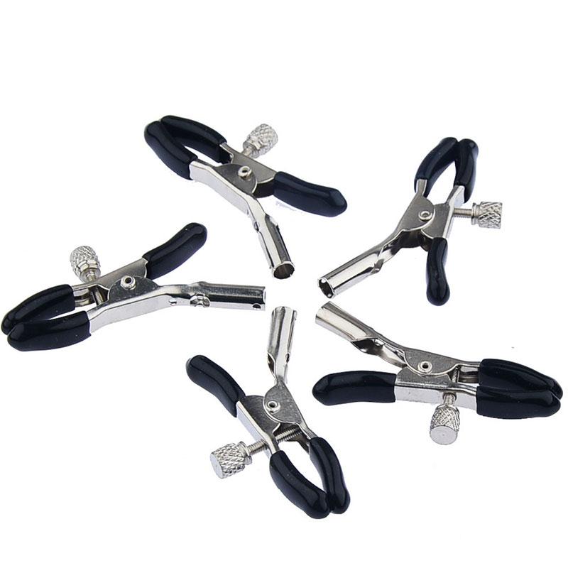 5PCS Erotic Breast Clips Nipple Stimulator Adult Games Sex Toys for Couples Flirting Nipple Clamps Metal Rubber Clip New