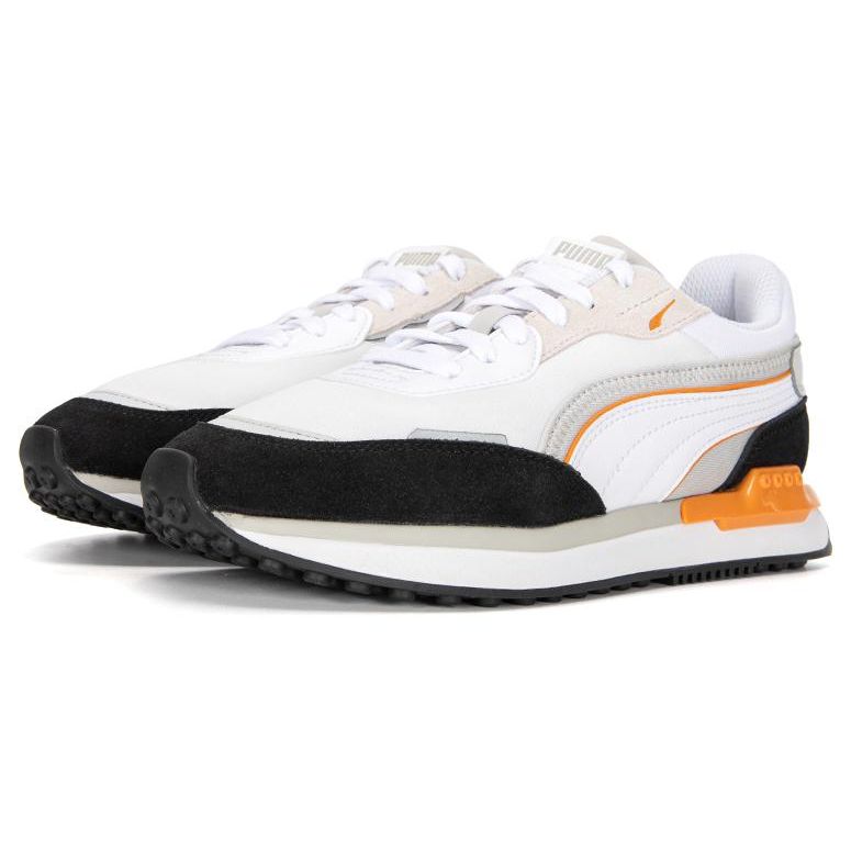 Puma City Rider Synthetic Leather Versatile Trendy Shock Absorbing Durable Breathable Low Top Lifestyle Casual Shoes Unisex Casual Shoes 382044-21
