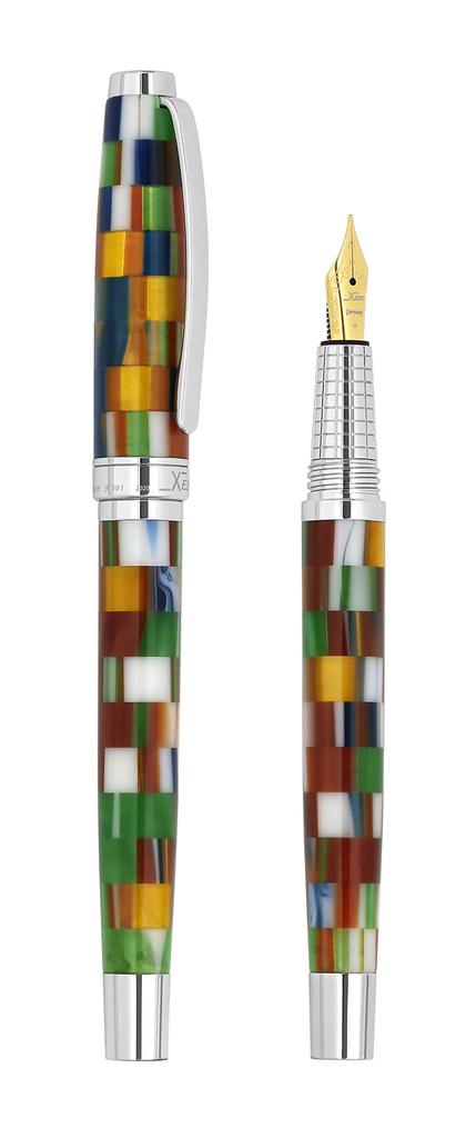 Xezo Urbanite II Jazz Retro Style Serial Fountain No Two Are Medium-Fin Pen. Alike.