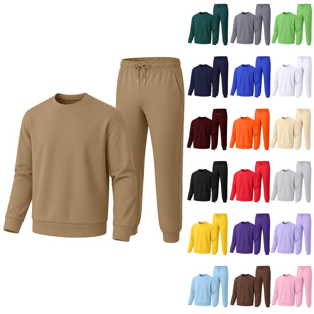 Men's Hooded Sweatshirt and Sweatpants 2 Piece Set Casual Athletic Outfit