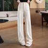 Women's High-Waist Fleece-Lined Wide-Leg Casual Pants