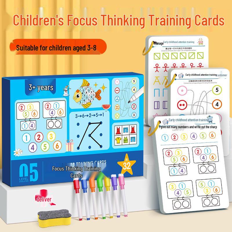 

Kids Concentration & Logic Puzzle Cards for Elementary Students & Kindergarten