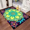 Colorful Mandala Carpet with Floral Patterns and Abstract Design Suitable for Use As an Anti-slip for Living Room Bedroom Sofas