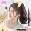 WTB Synthetic Ponytail Female Comb Pear Roll Short Ponytail Simulation Hair Natural Fluffy Big Wave Ponytail Suitable For Women