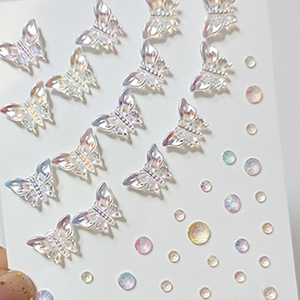 Makeup Face Rhinestones Rhinestones Butterflies Love Hearts Festival Face Jewels for Face Hair Eye Makeup