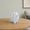 Geometric Low-Poly Dog Statue, 3D Printed Mini Dog Ornament, White Cute Puppy Figurine, Modern Desktop Decoration for Home Office Gift Ideas