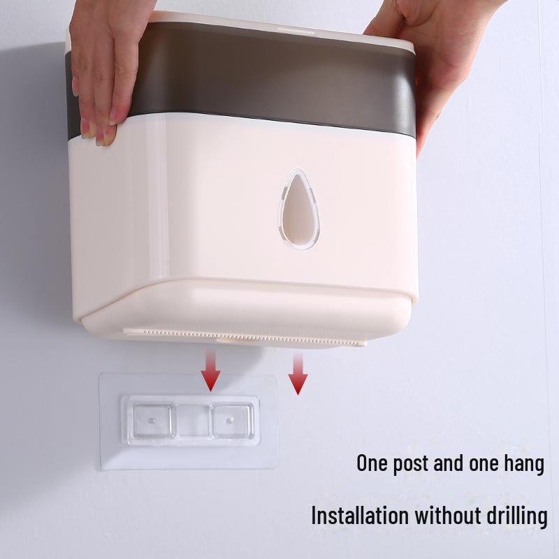 Wall-Mounted Waterproof & Dustproof Tissue & Towel Storage Box