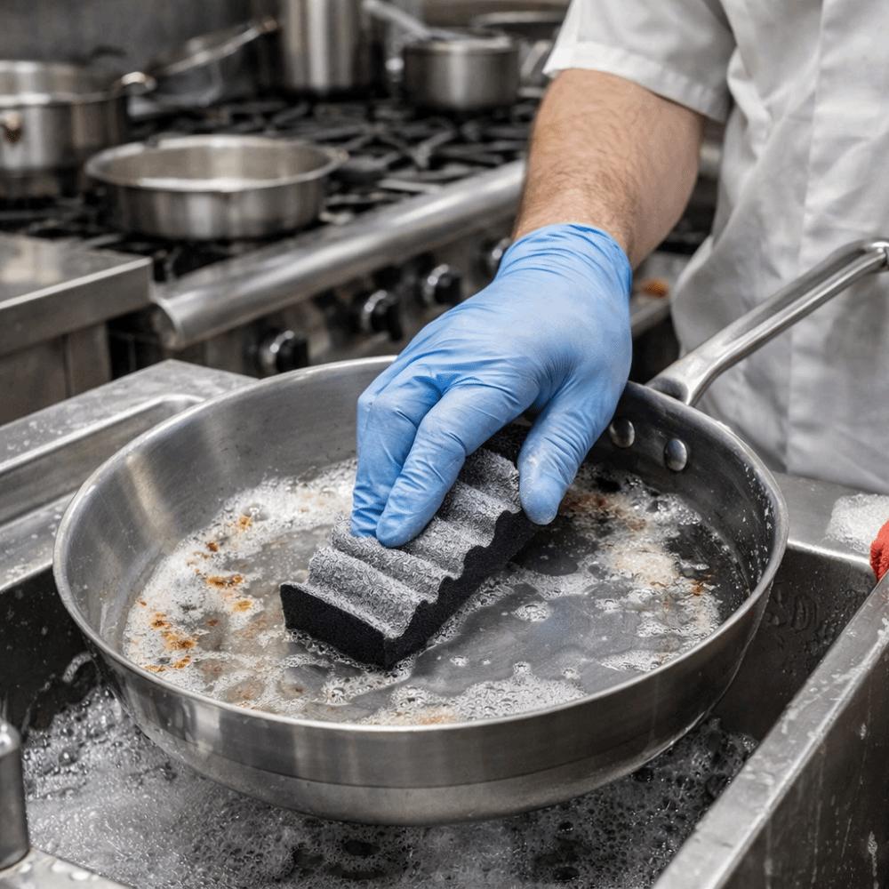 Rust Removal Barbecue Grill Brush Double-Sided Pan Cleaning Brush Barbecue Brush  Kitchen Sink