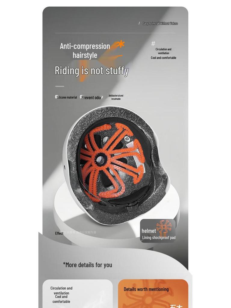 Breathable Silicone Helmet Liner Pad: Keeps Hairstyles Intact, Odor-Free, Ventilated Fit for Any Helmet