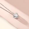925 Silver Love Jewelry Necklace Women's Cross-Border Jewelry Heart Pendant Neck Chain Sterling Silver Accessories Light Luxury